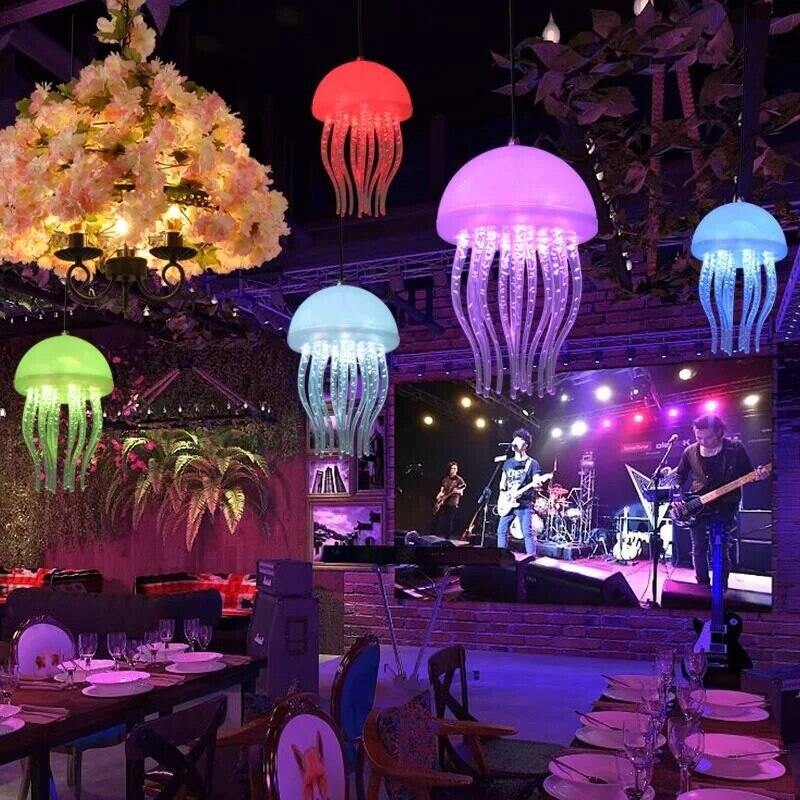 LED Ocean Jellyfish Lights Christmas Tree Jellyfish String Lights Night Lights Colorful Hanging Tree, Fantasy Jellyfish Lights. 
