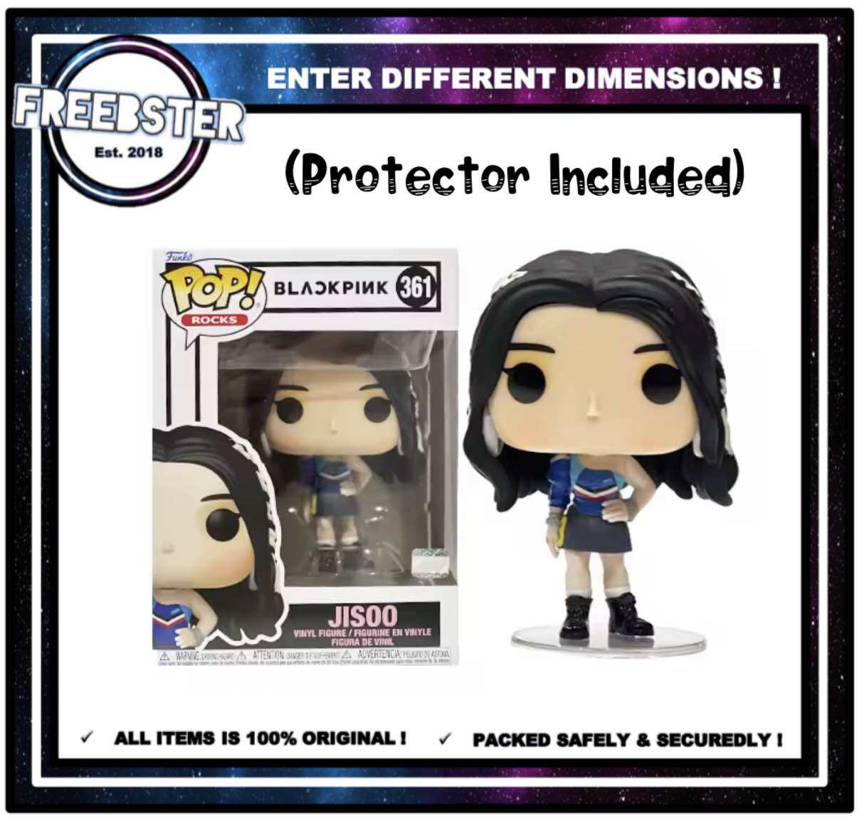 Funko Pop Rocks: Blackpink Jisoo & Protector