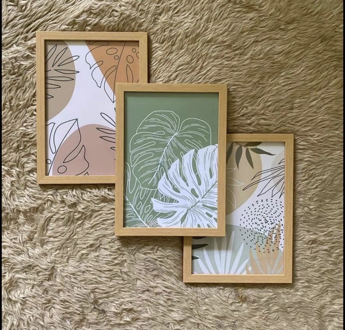 boho picture frames set