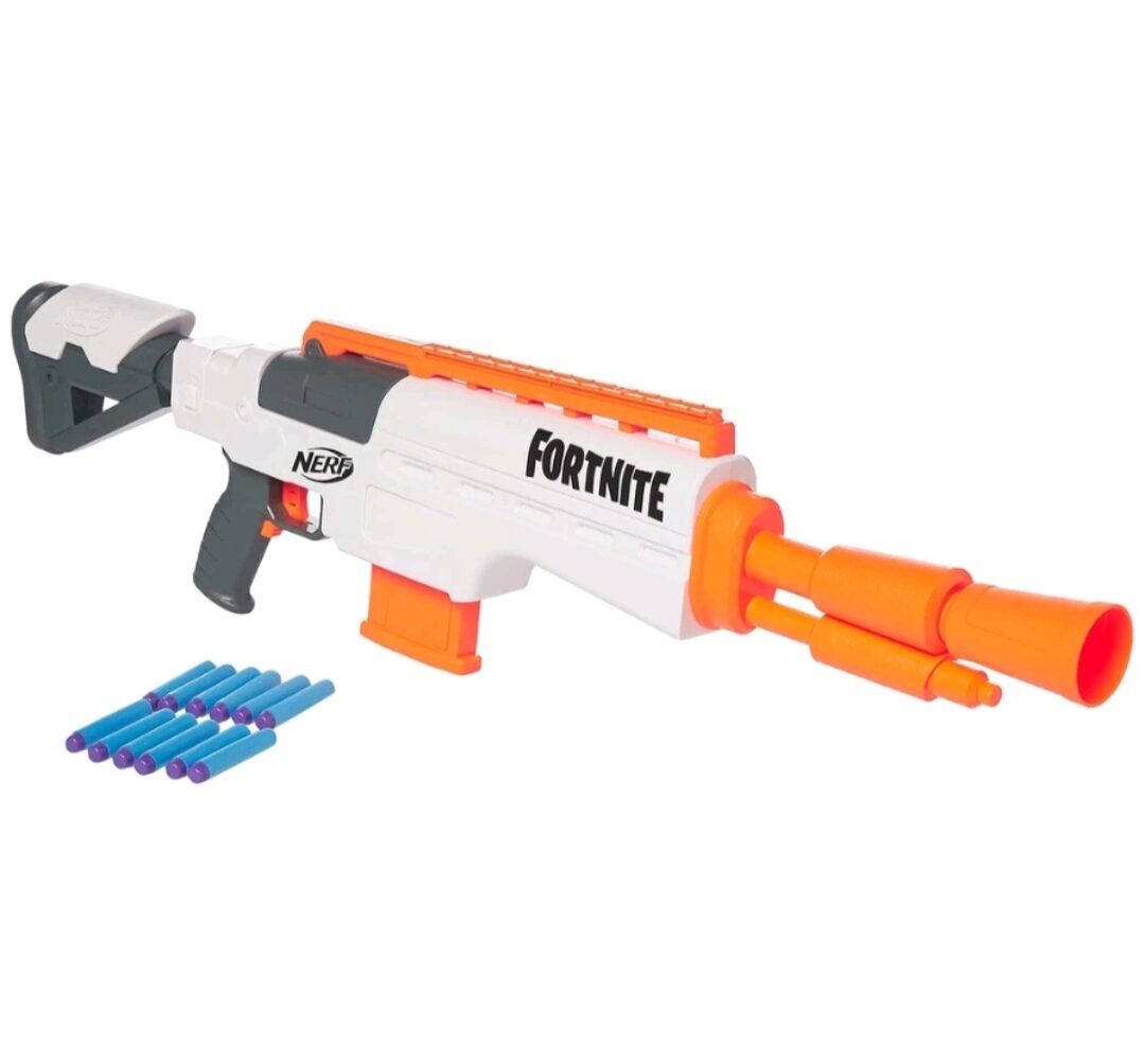 Nerf Fortnite BASR-R Sniper Gun Dart Blasting