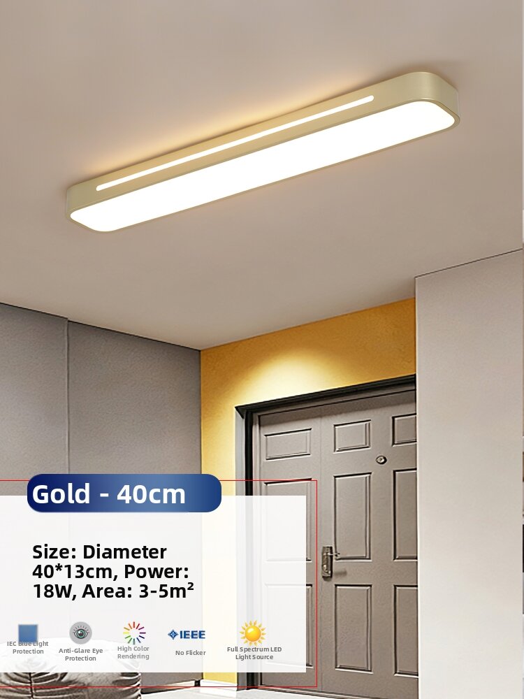 UOIOU | Modern Minimalist Retro Wooden LED Strip Ceiling Light