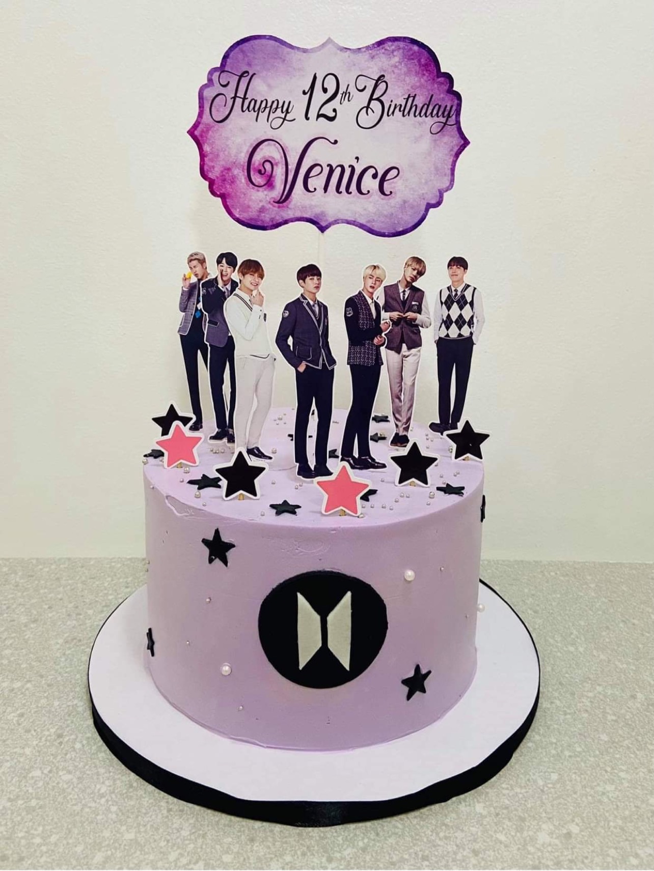 Order BTS Extravaganza Fondant Cake Online, Price Rs.3600 | FlowerAura