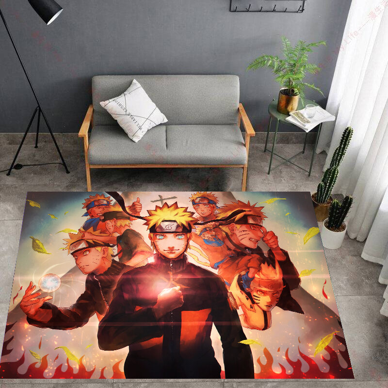 New Naruto Print Bedroom Living Room Cartoon Carpet Dragon Ball Wukong ...