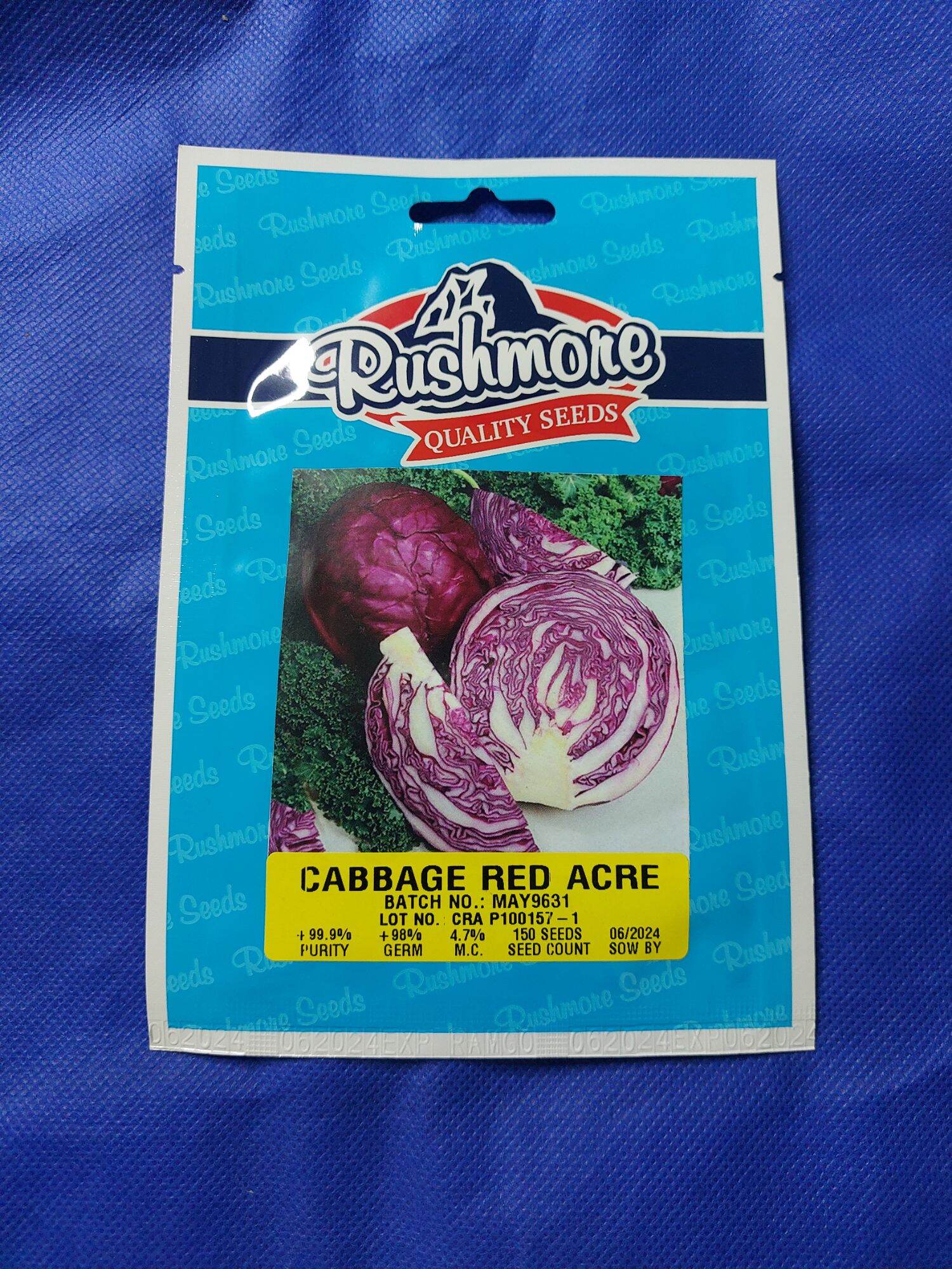 Cabbage Red Acre (150 seeds) Cabbage / Repolyo seeds by Rushmore