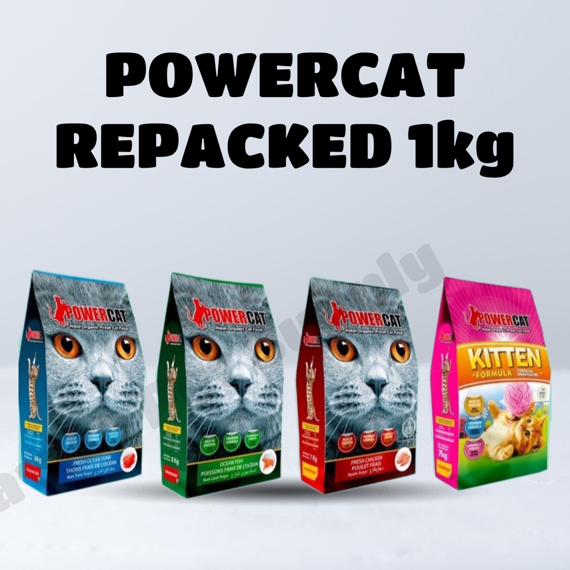 PowerCat Dry Cat Food 1kg Halal Power Cat Adult Kitten | Lazada PH