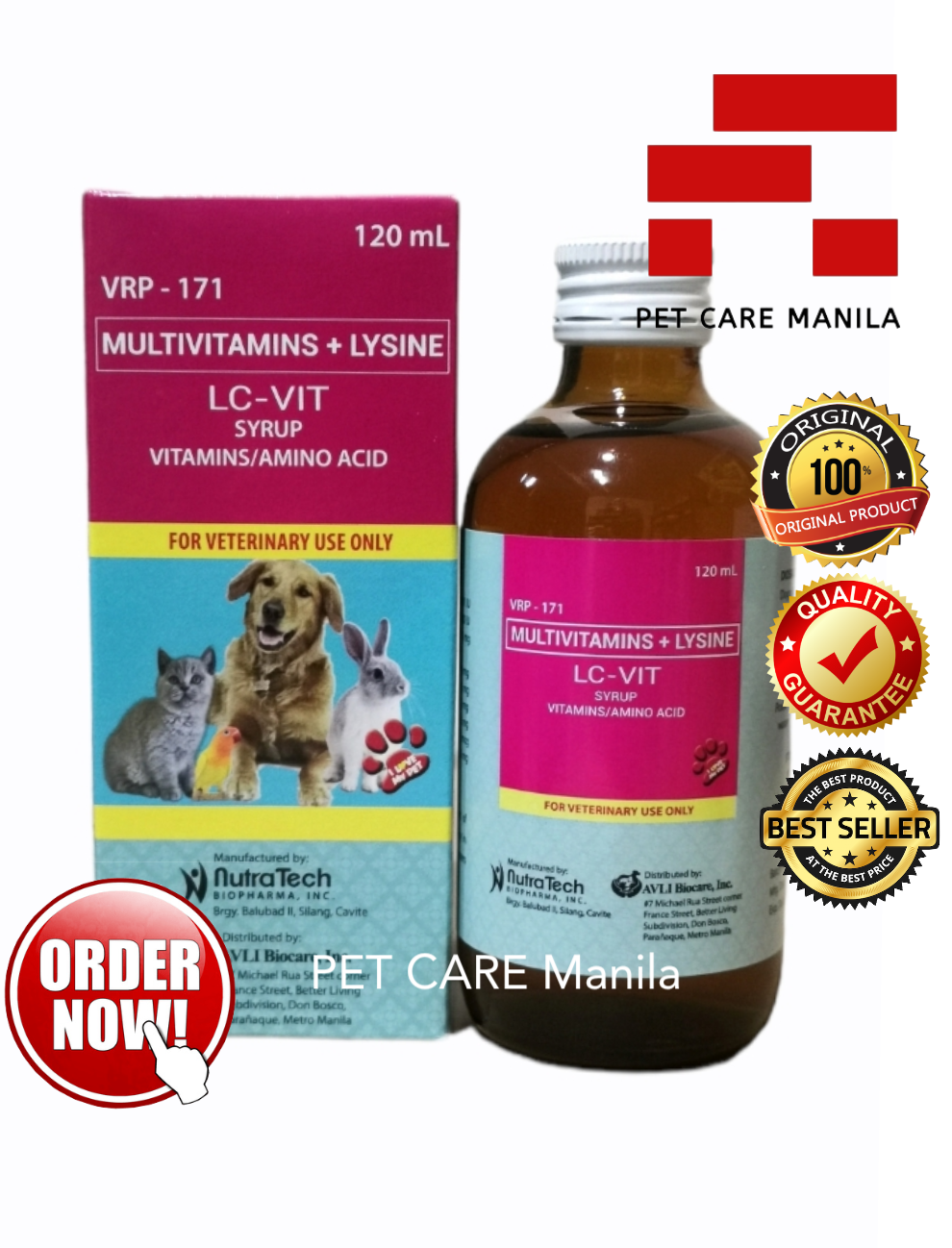 LC-VIT Multivitamins + Lysine Syrup, 120 ml (LC Vit) | Lazada PH