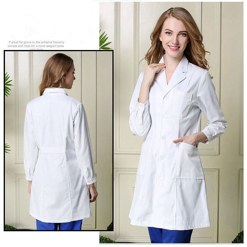 Patient Lab Robe Nurse Costume for Women Medical Uniform Lab Robe Female Sanitary ...