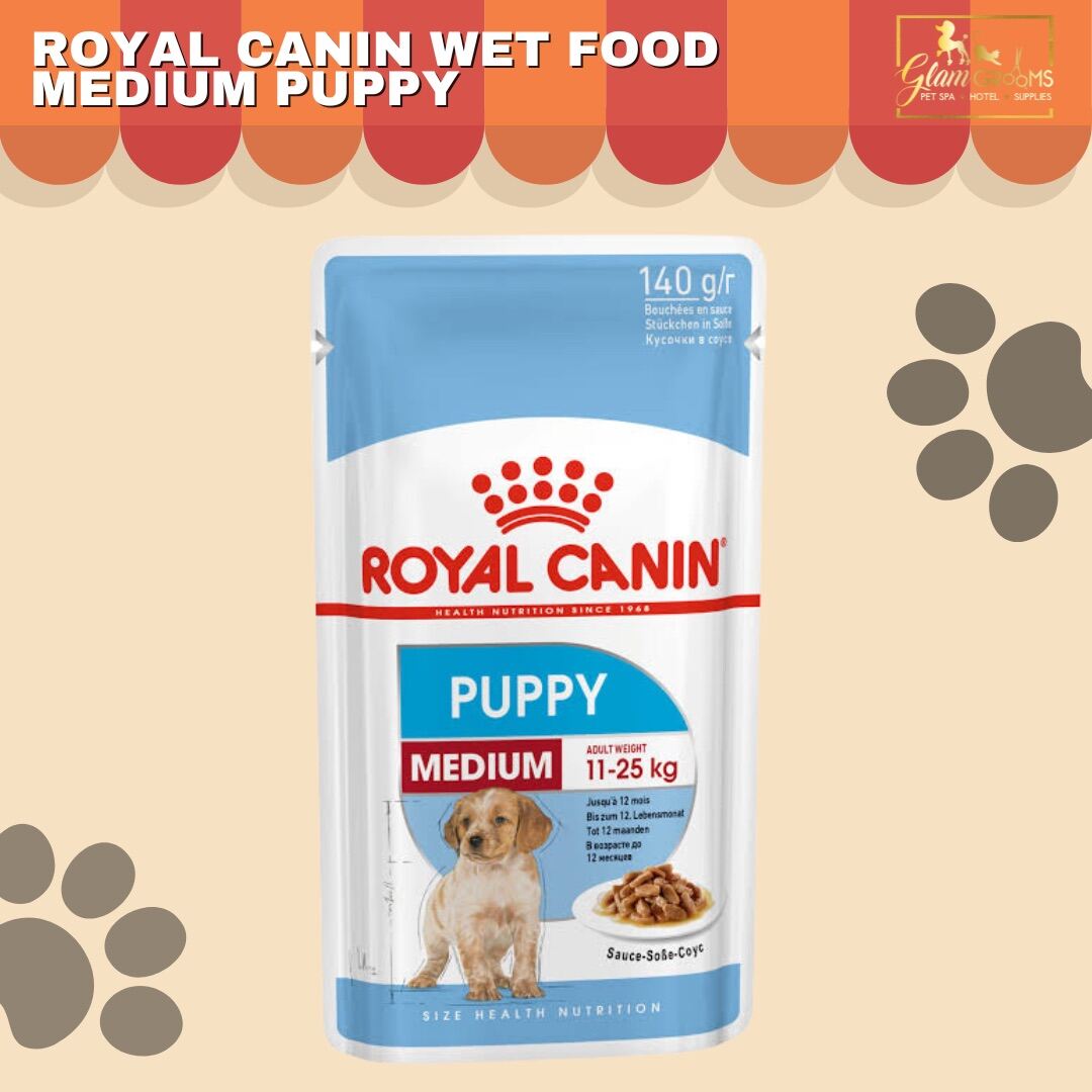 Royal Canin Wet Dog Food Medium Puppy/Adult 140g | Lazada PH