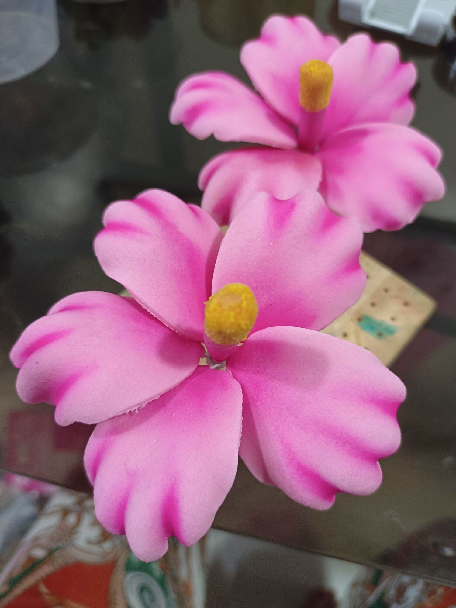 001 pink gumamela gumpaste edible flower Lazada PH