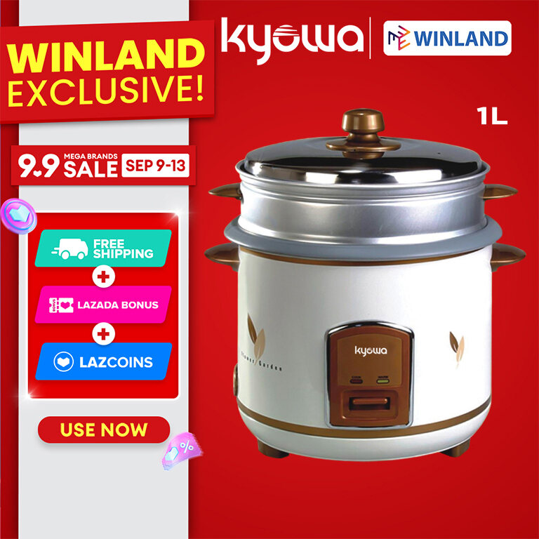 Kyowa Rice Cooker 1.0L with Keep Warm & Steamer