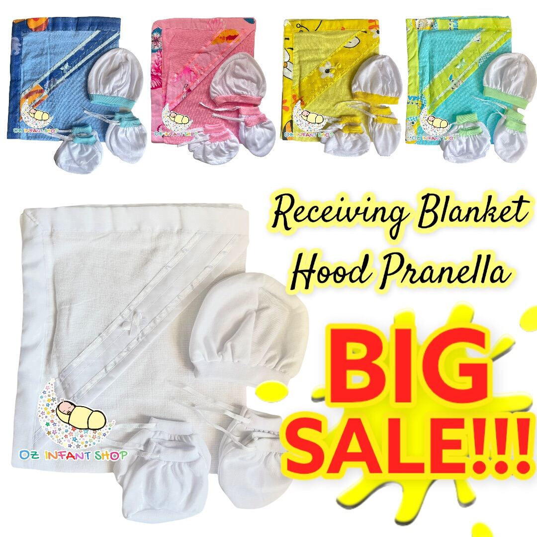 Pranella Newborn Hooded Blanket Set for Infants