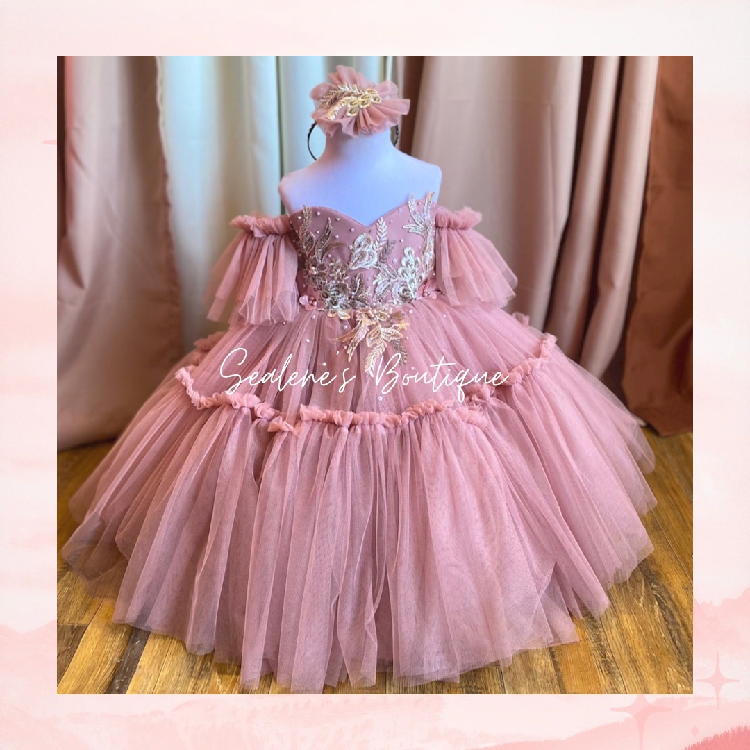 Princess Long Dress Girls Sequin Evening Prom Party Elegant Gown Show  Dresses | eBay
