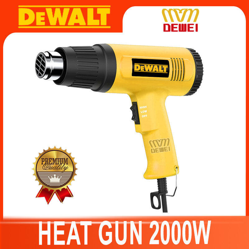 DeWALT 2000W Heat Gun for Shrink Sealing and PVC Bending