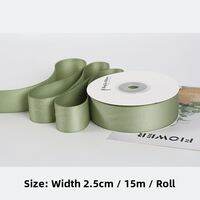 NingChu Ribbon | Matte Double-Sided Cotton Ribbon 2.5cm