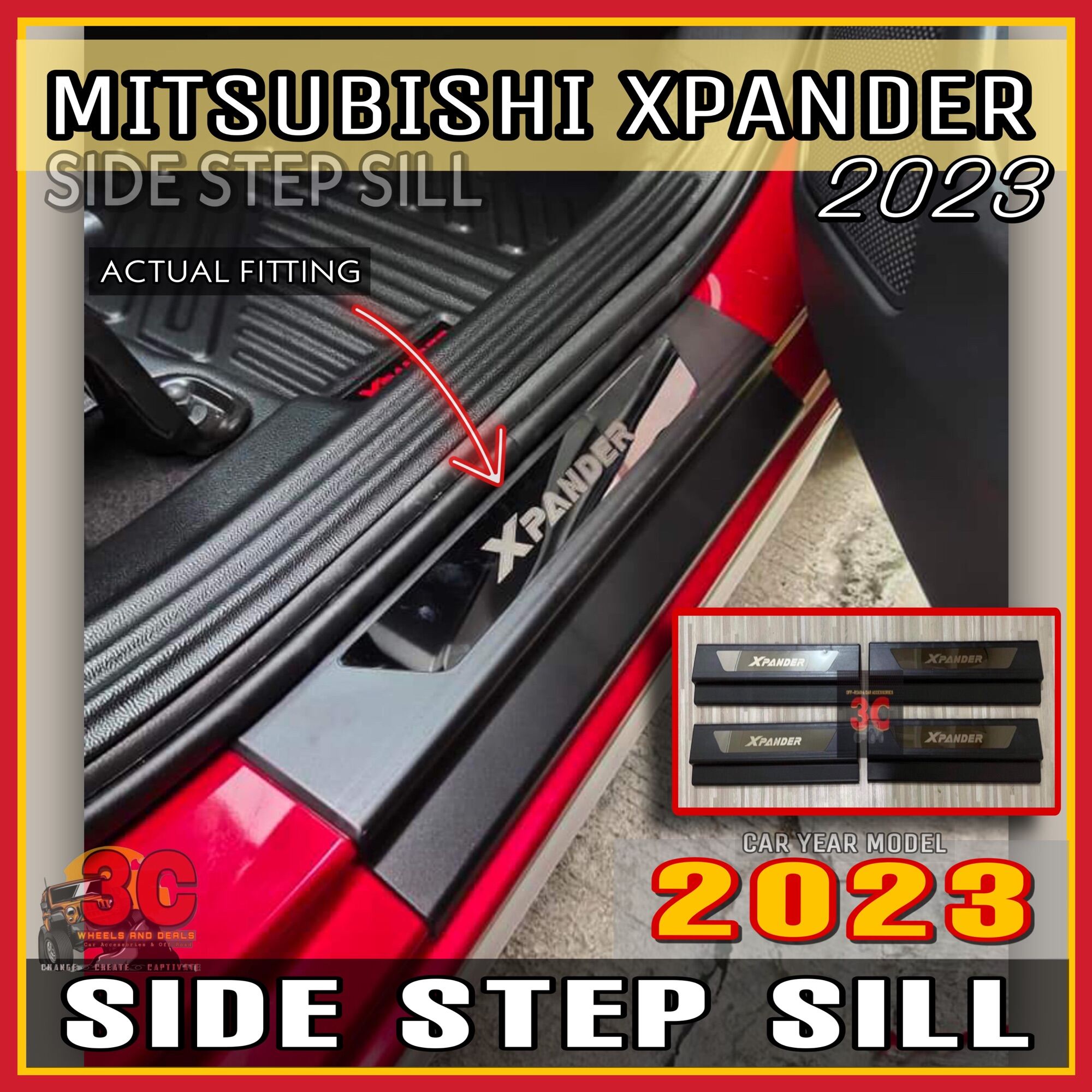Mitsubishi XPANDE 2023 side step sill (xpander 2023 accessories
