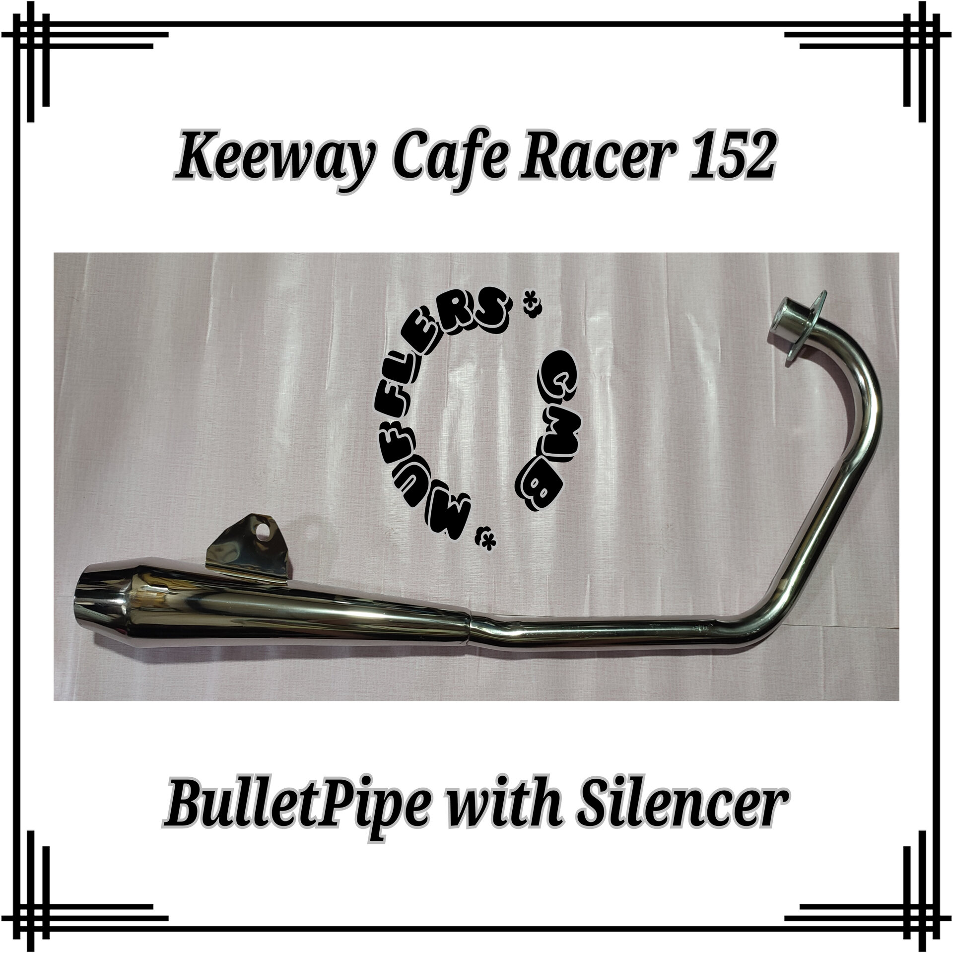 Keeway Cafe Racer 152 BulletPipe Stainless Muffler (Double Tube