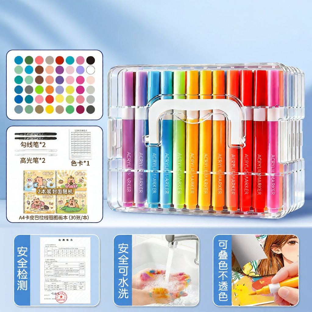 XUEDELE | Non-Bleeding Blendable Art Markers for Kids