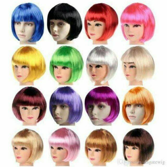 Synthetic Short Cosplay Wig