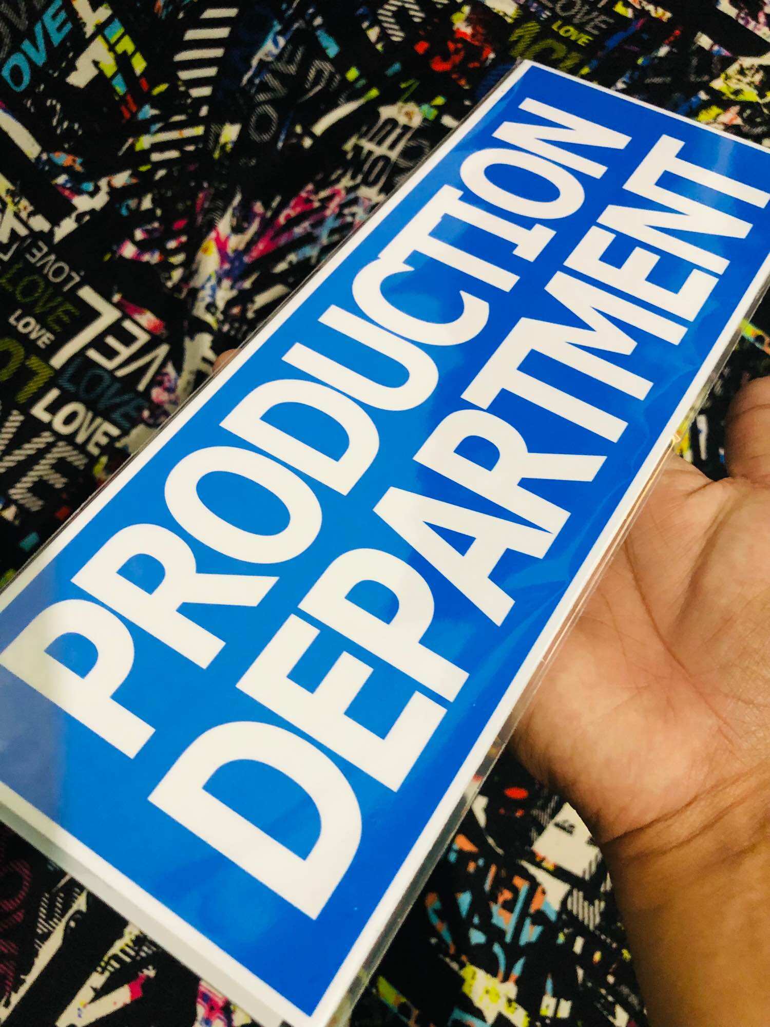 Production Department Signage | Lazada PH