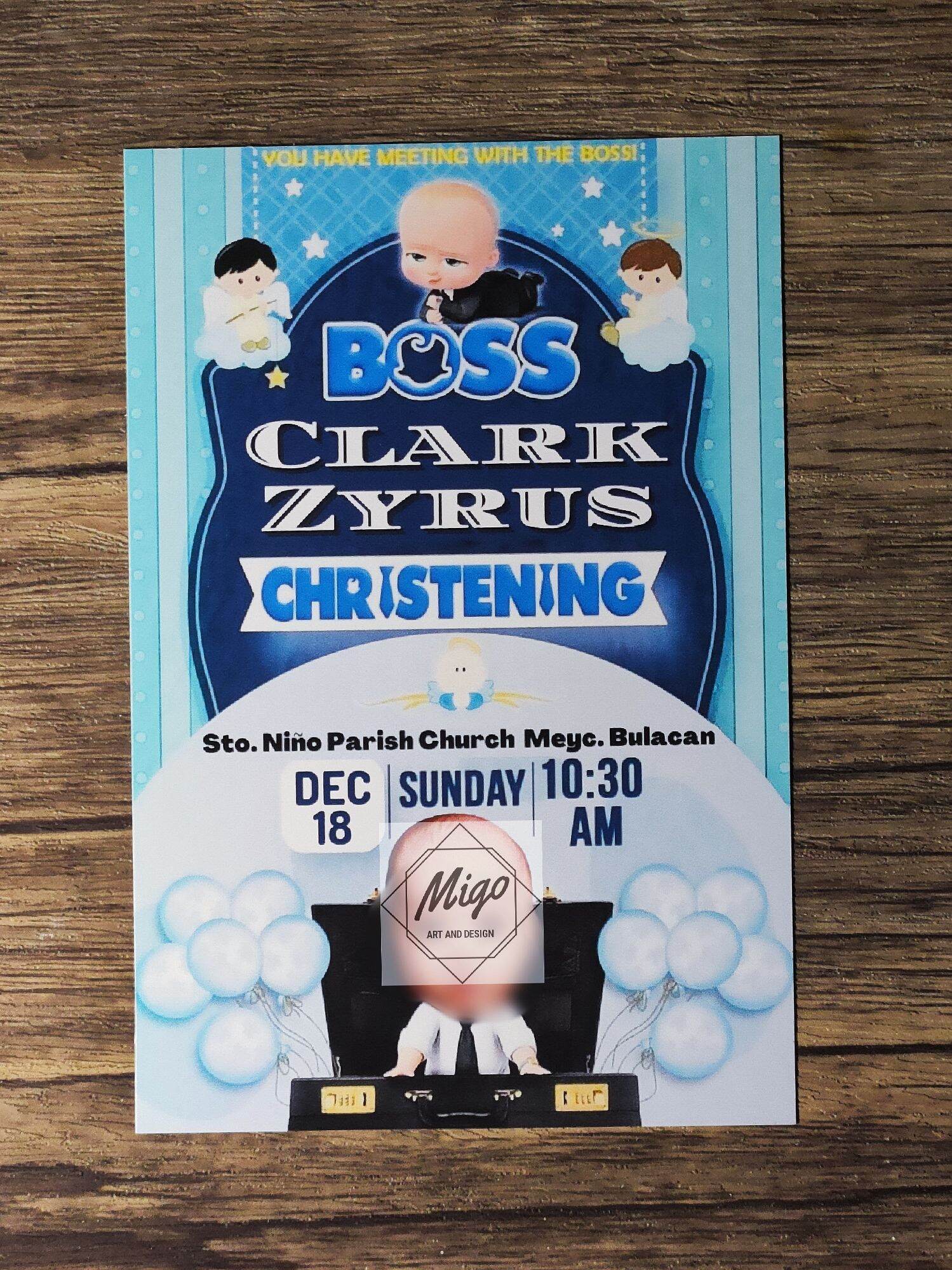 Birthday Invitation Baby Boss Theme 18