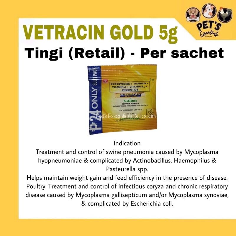 Vetracin Gold 5g PER SACHET Lazada PH