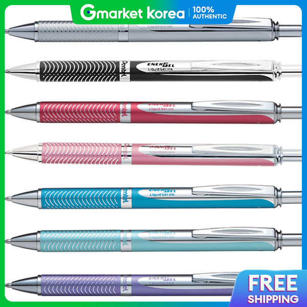 Pentel Energel Metal 0.7 Bl407 Retractable Gel Ink Pen