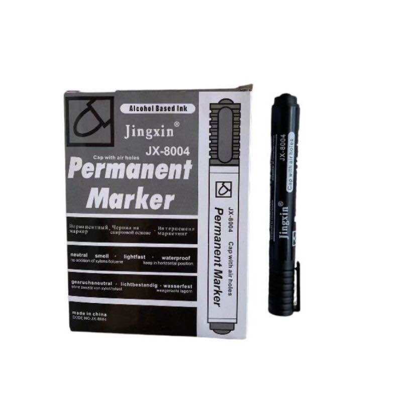 Permanent Marker Black 12PCS