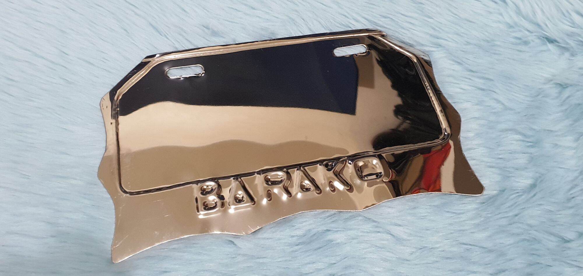 Barako Stainless Plate Holder / Stainless Barako Standard Size Plate