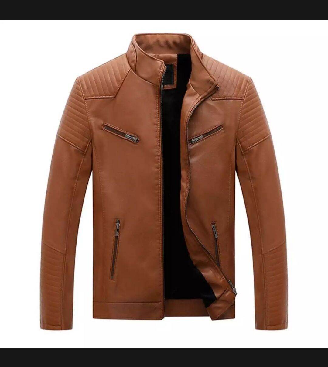 Motorcycle PU Leather Jacket Male Brand Vintage Leather Jacket Men