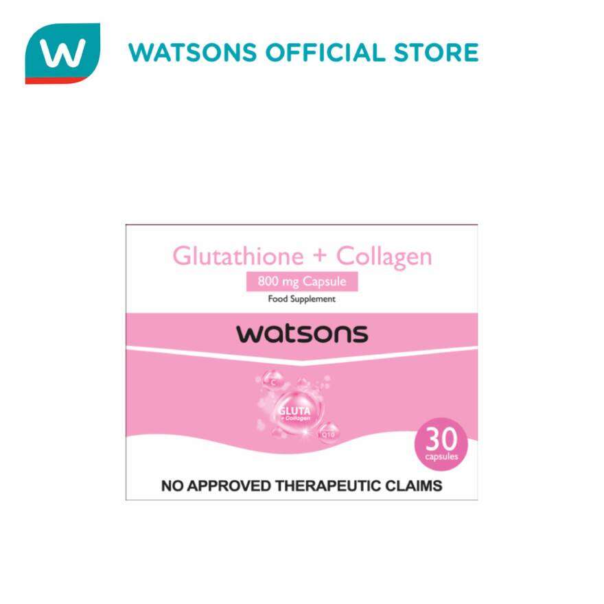 WATSONS GENERICS Glutathione + Collagen 800Mg Capsule 30S