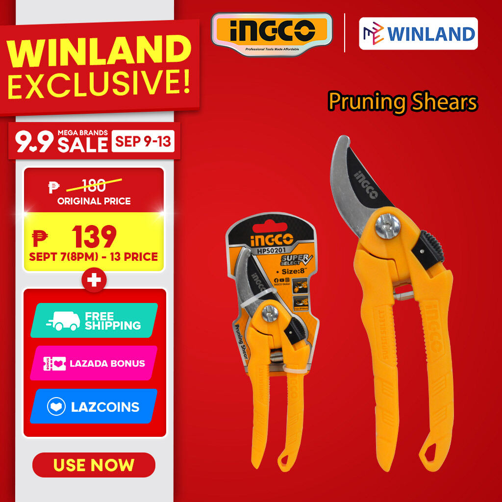 INGCO Pruning Shears 8 inch Aluminum (ING-SS)