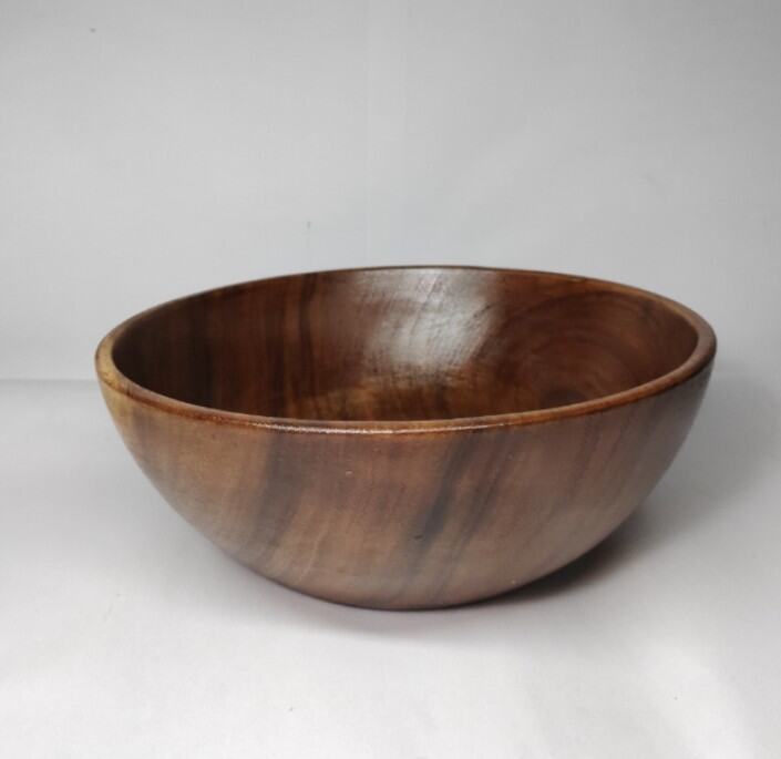 Big Wooden Bowl made from Acacia Wood (24cmx9cm) | Lazada PH