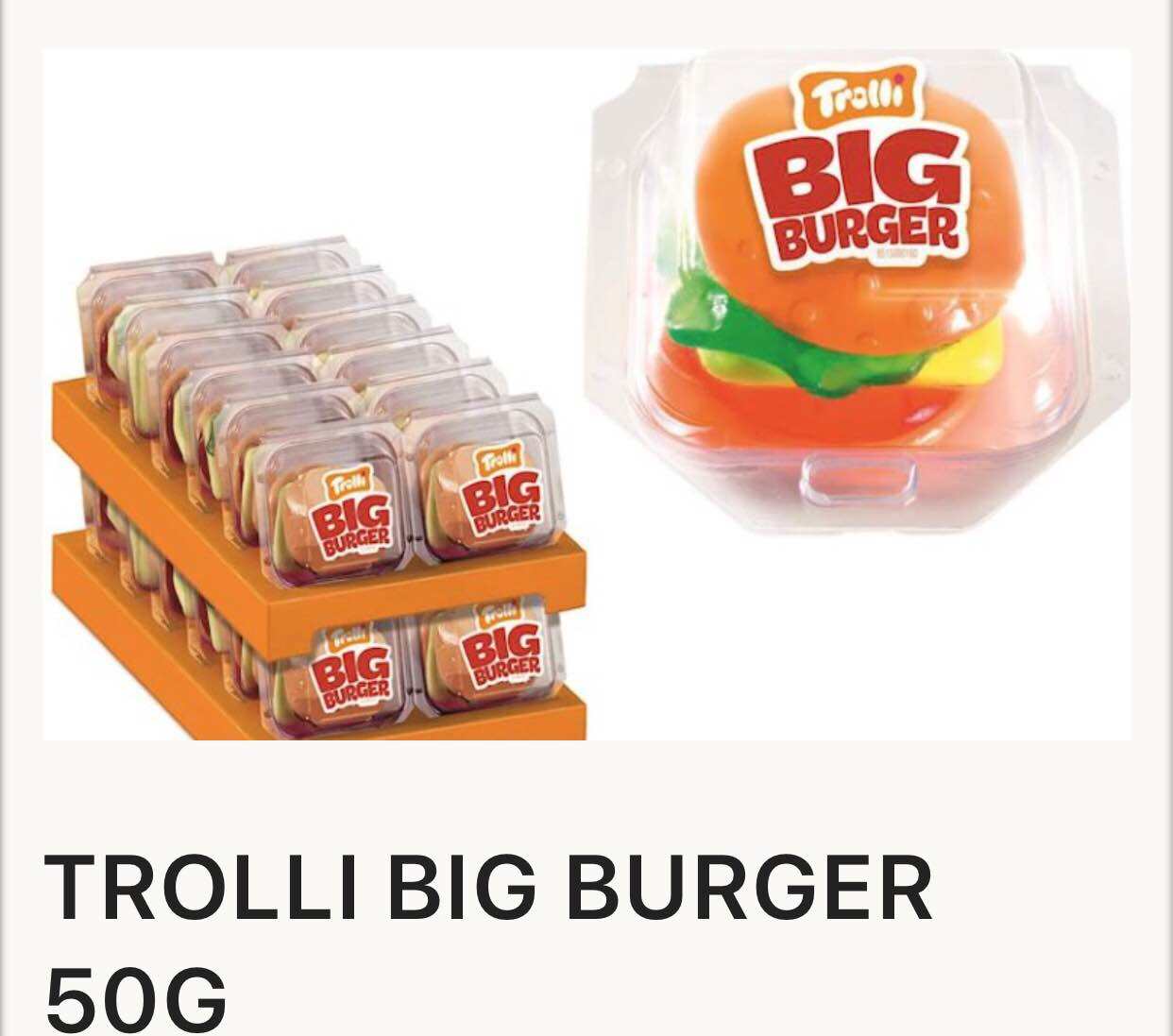 XXL Burger gummy candy - 50g TROLLI