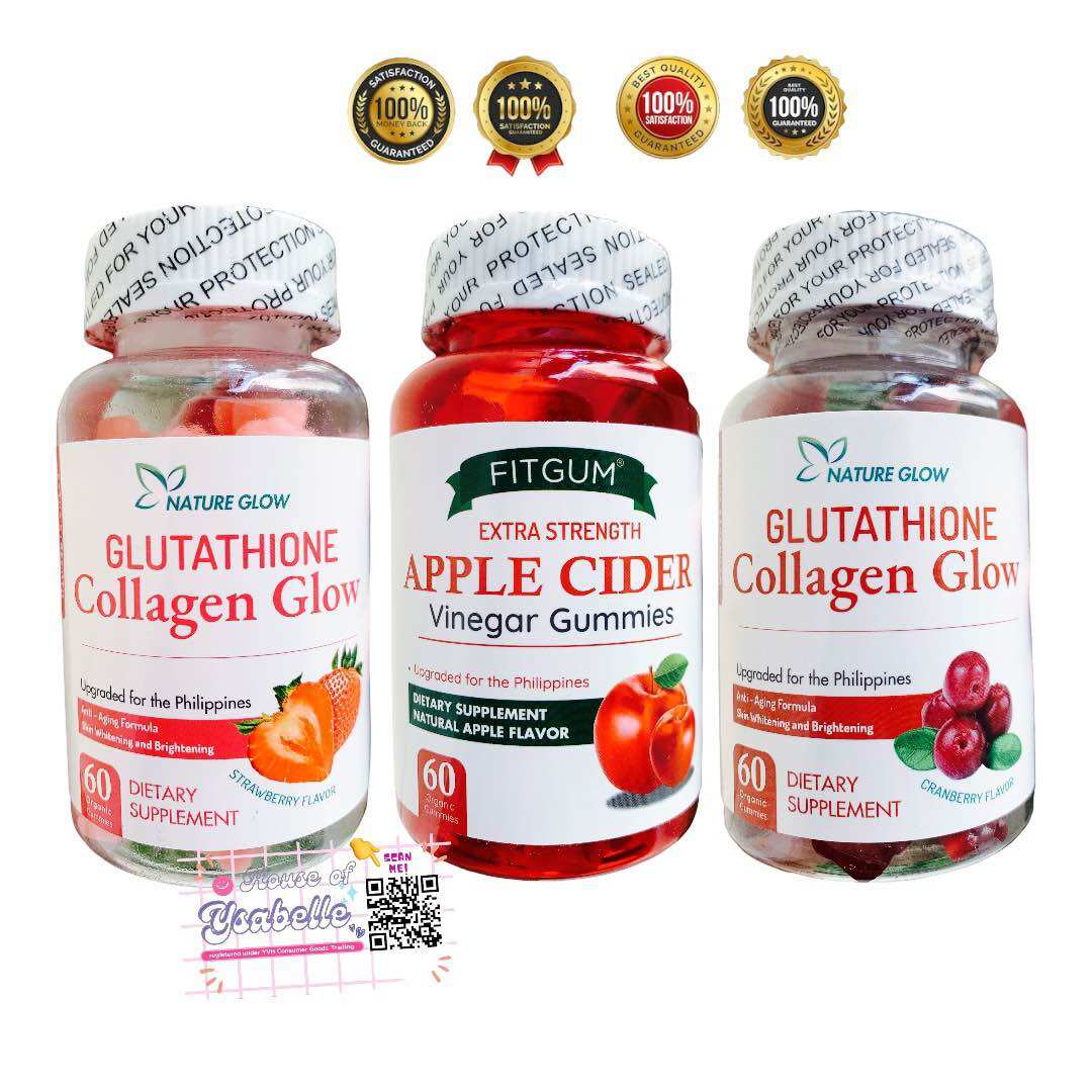 apple cider gummies and glutathione together Collagen by Nature Glow| Fitgum Gummies | 60 CAPSULES | MAG INGAT SA MURA NA MAPAPAMURA KA DAHIL WALA NAMANG RESULTA thinning hair care Flavor:Citrus Rain April 2026 Commercial