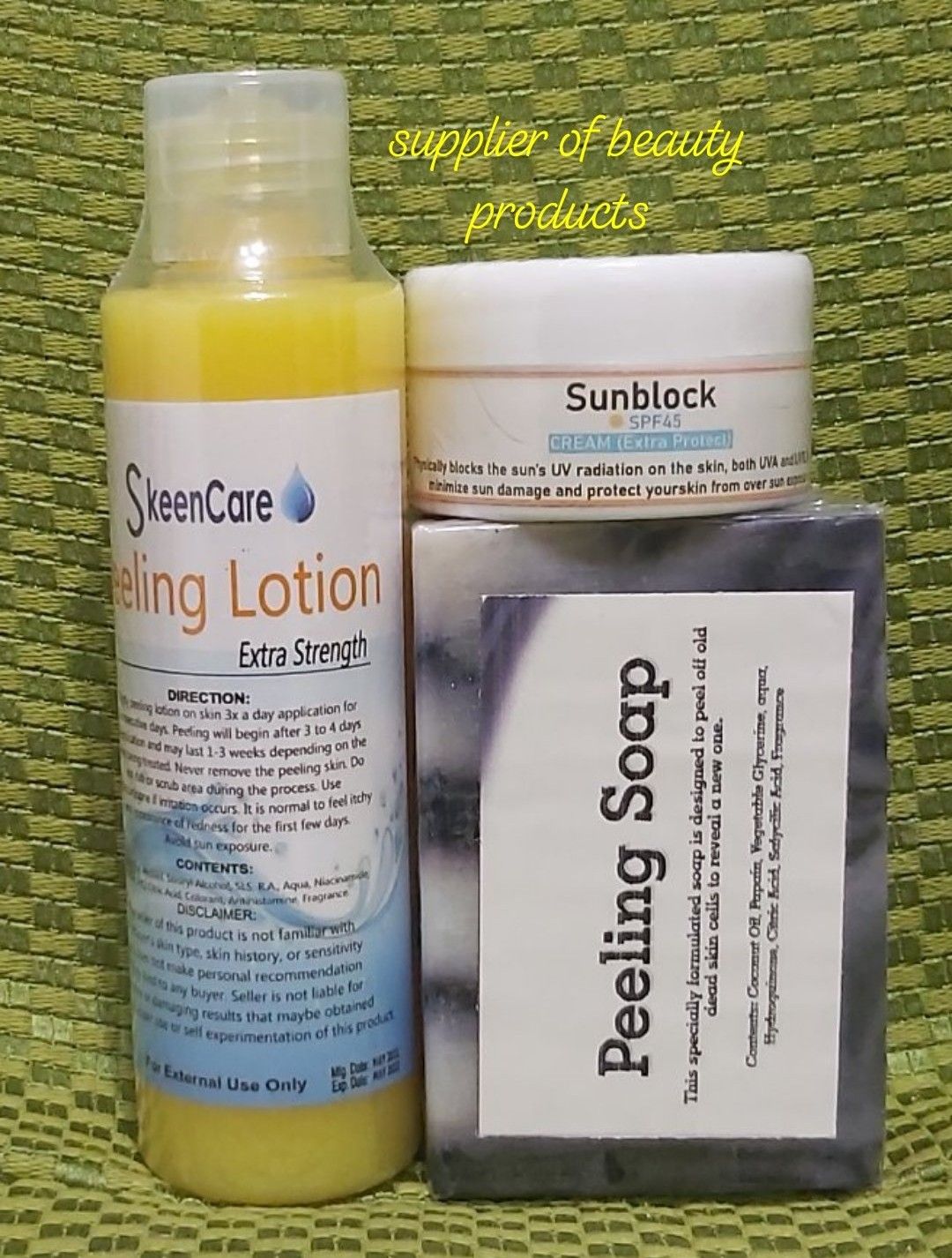 Peeling Lotion Extra Strength (Skeencare)100ml+Sunblock Cream 10g