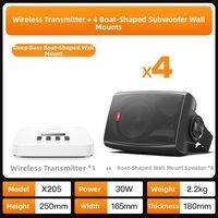 Aigo | Wireless Bluetooth Ceiling and Wall Mount Speaker Kit for Commercial Use
