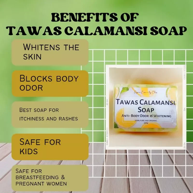 Tawas Calamansi Soap 100g. 