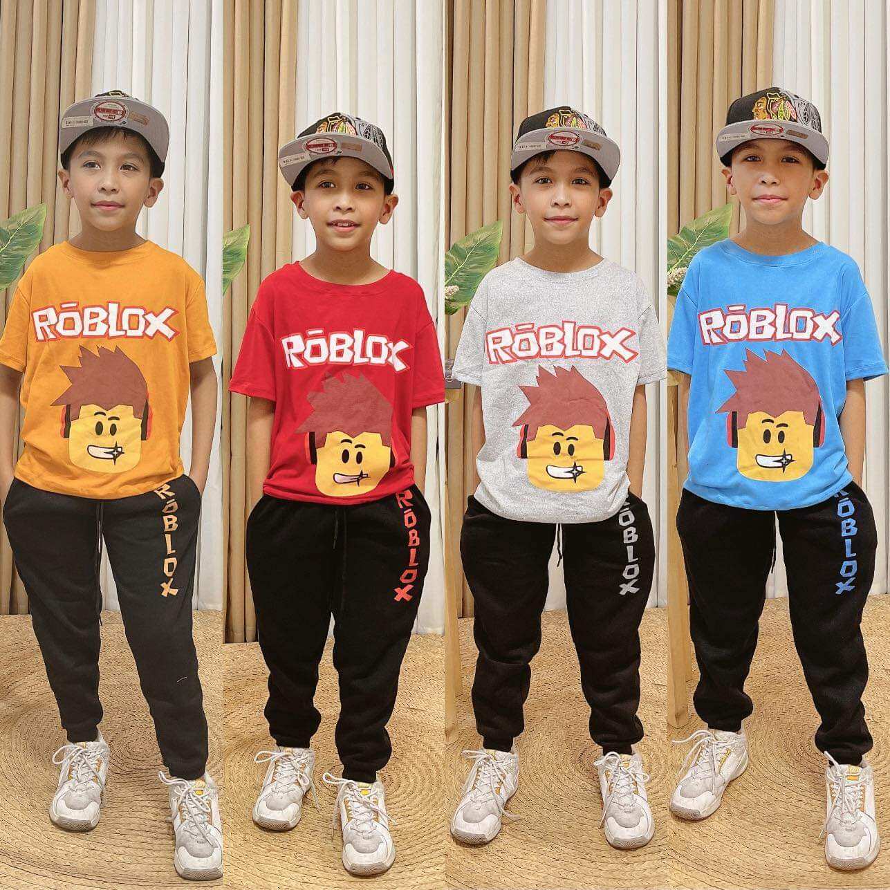 Terno jogger tshirt Roblox Quality cotton 3-10 yrs old sizes