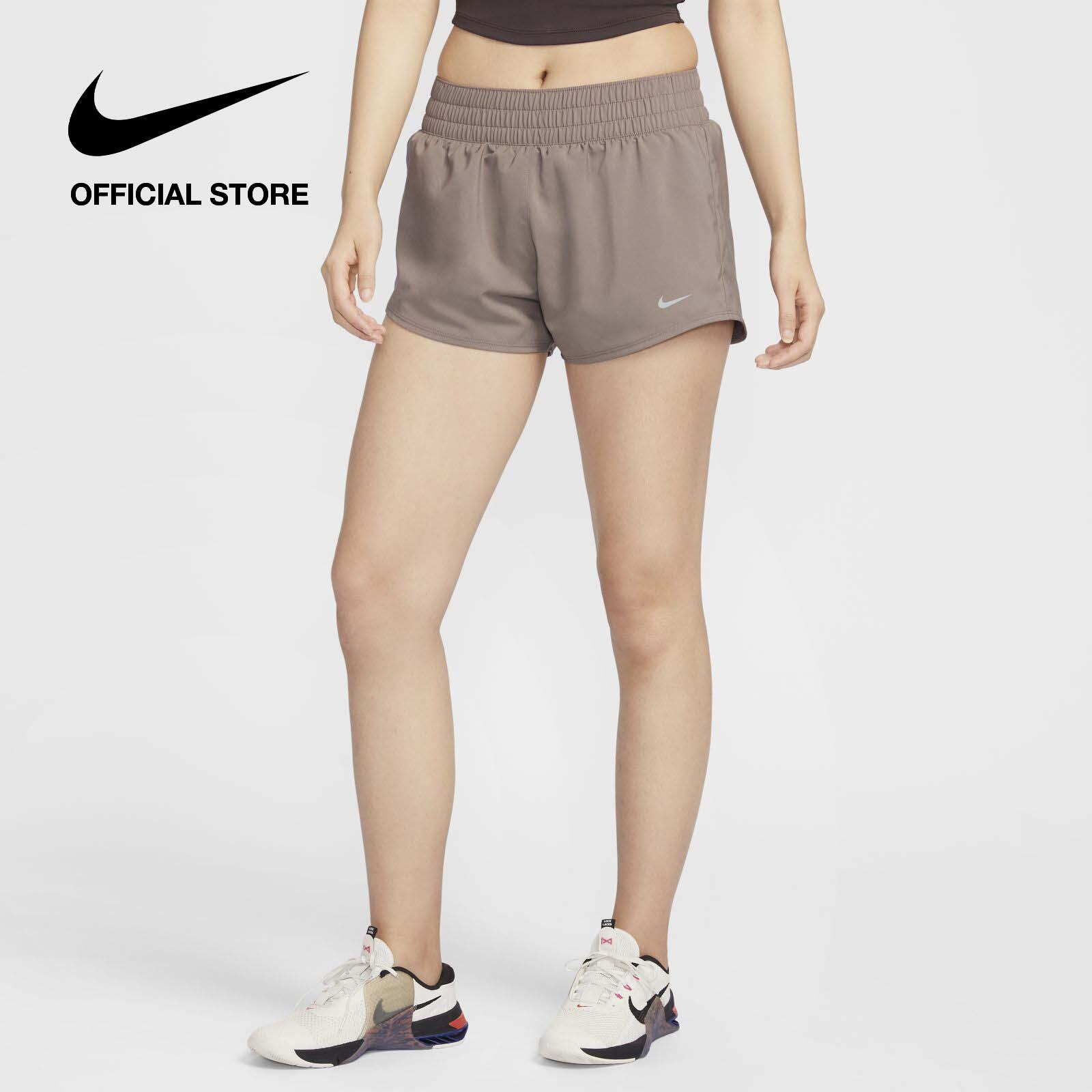 Quần short nữ Nike Dri-FIT Women's Dri-FIT One Mid-Rise 3" Brief-Lined Shorts - Mink Brown