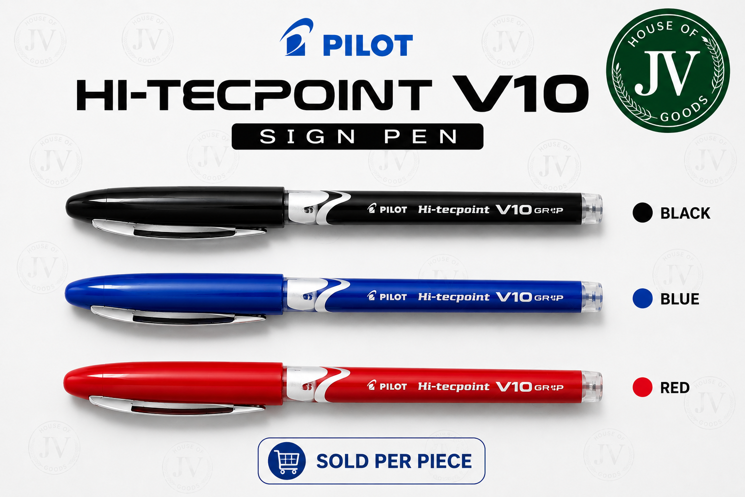 PILOT V10 HI-TECPOINT GRIP LIQUID INK ROLLERBALL 1.0 MM 1pc