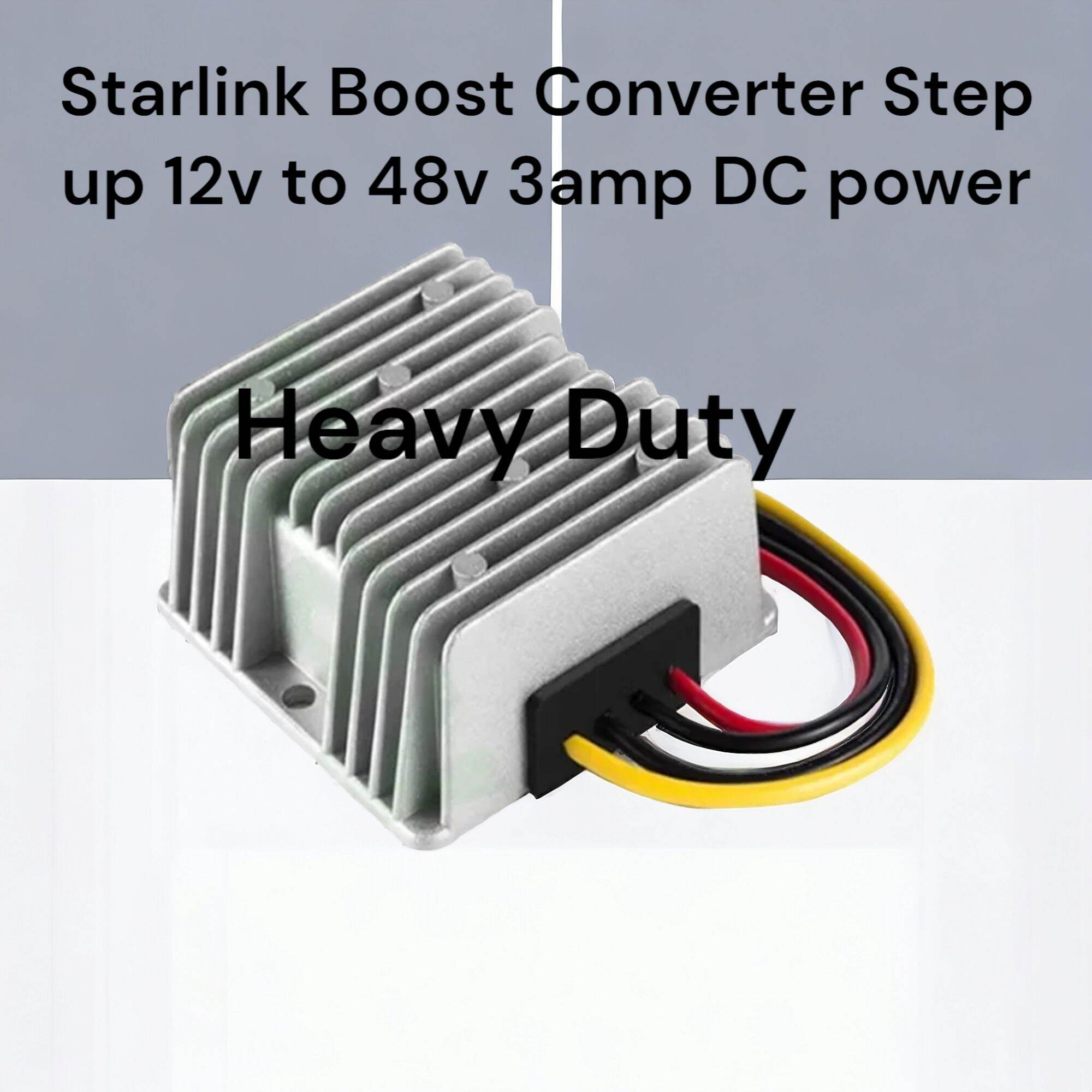 Heavy Duty Starlink Boost Converter Step Up 12v To 48v 3amp Dc Power 