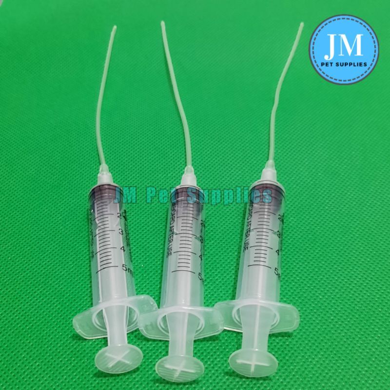Handfeeding Syringe 5ml/cc with long hose (disposable) Lazada PH