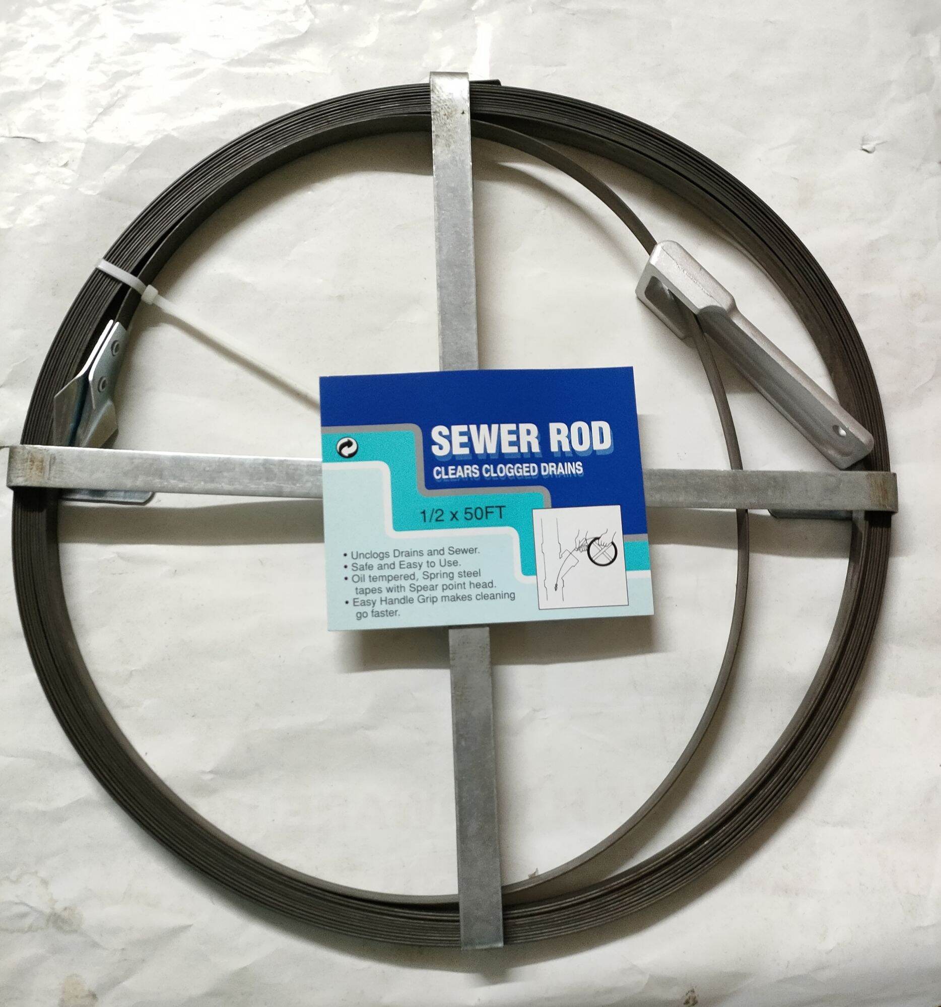 Sewer Rod Flat 1/2\