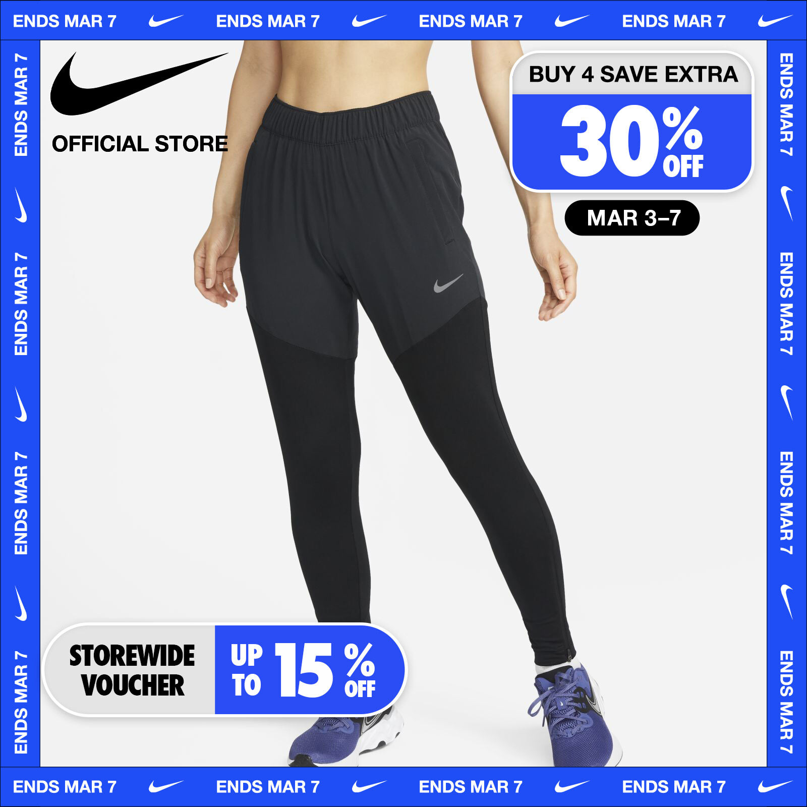 Dri fit power jogging pants outlet ladies