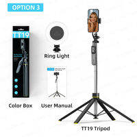 AXNEN | One-click Automatic Pop-up Tripod Multifunctional Stable Quadrapod with 1/4″ Interface Stable Shooting Quadrapod Selfie Stick
