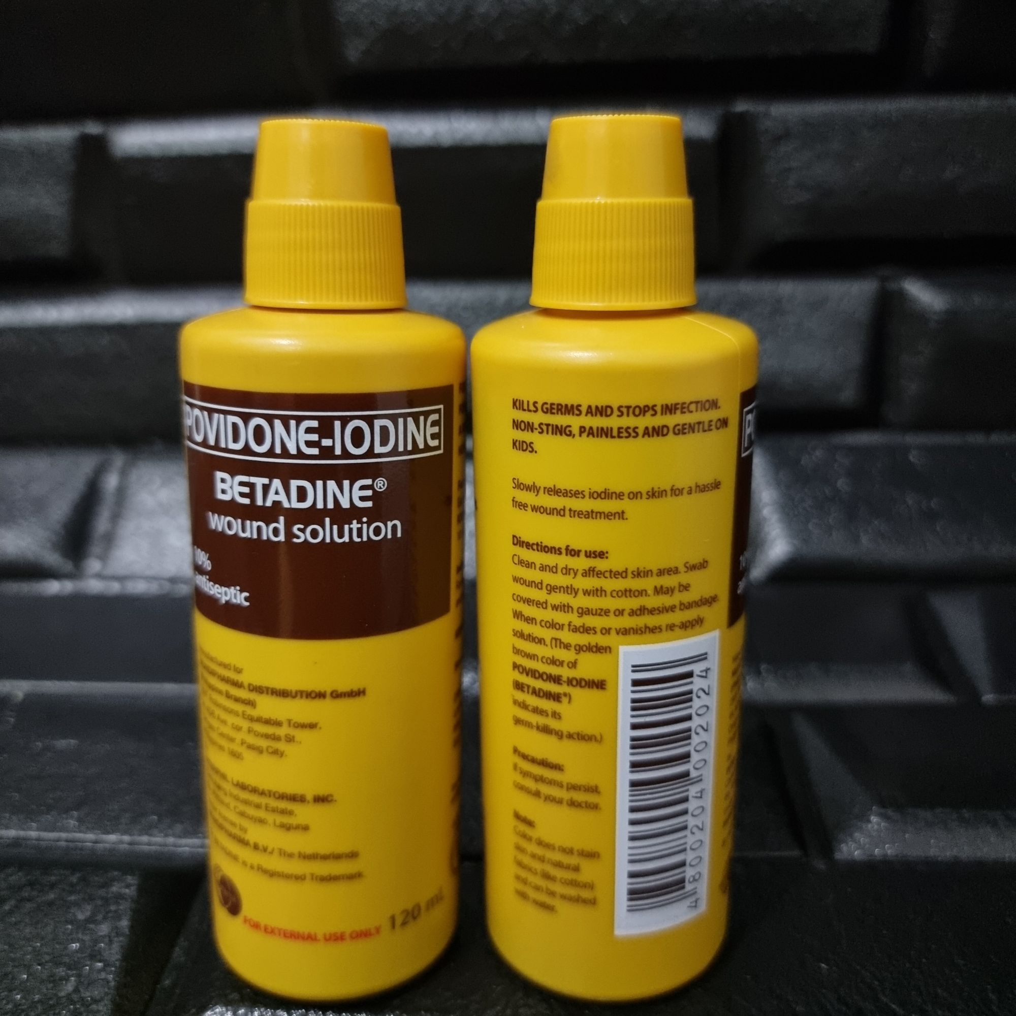 BETADINE (Povidone-Iodine) Wound Solution 120mL