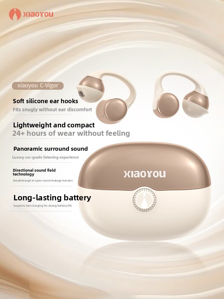 XIAOYOU | Wireless Ear Clip Bluetooth Headphones with Long Battery Life, Noise Reduction and High Sound Quality