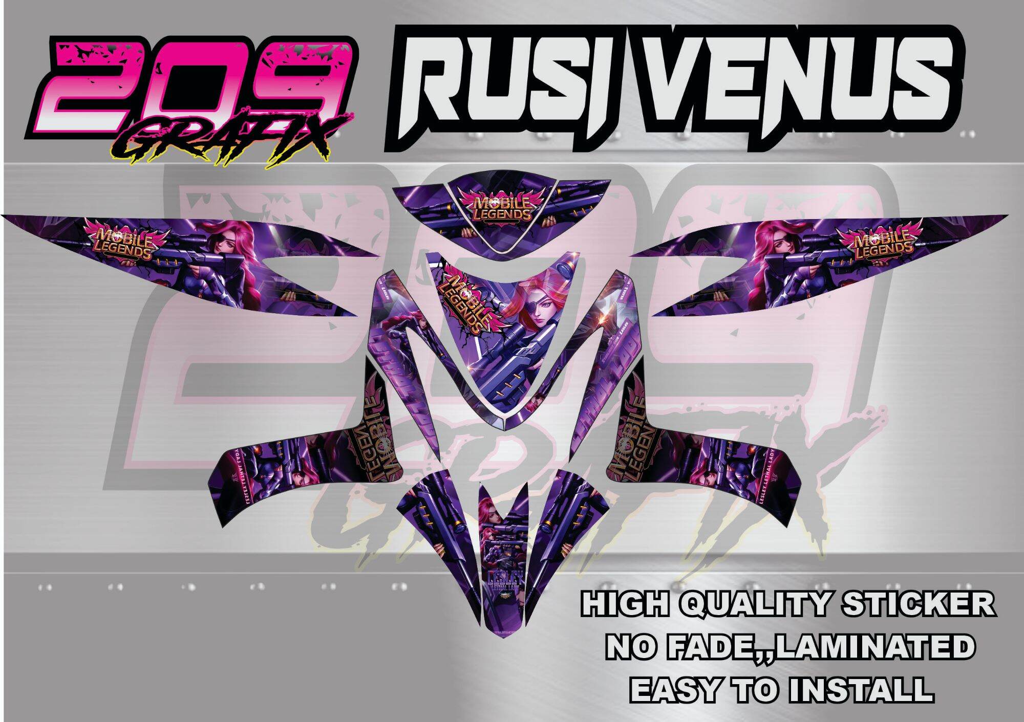 RUSI VENUS FULL BODY DECALS Lazada PH