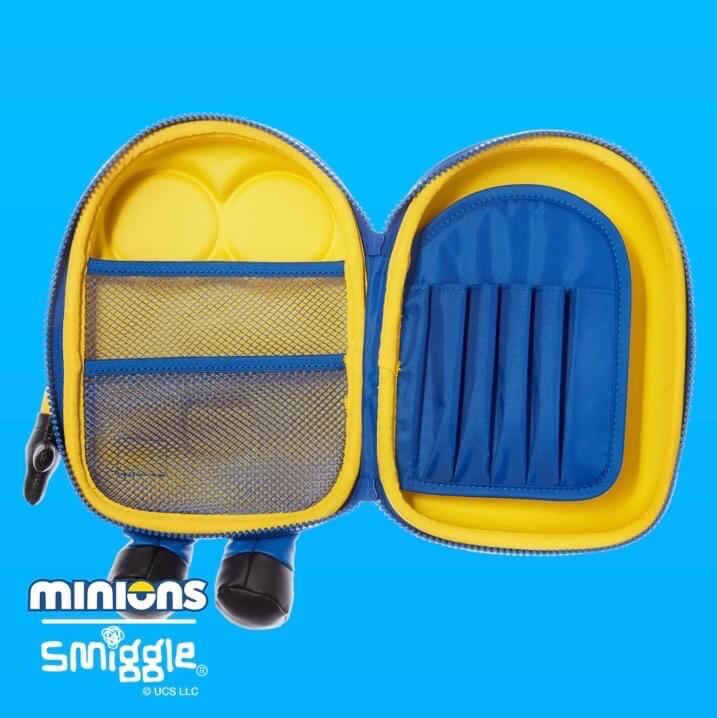 BN minion notebook with banana pen and pouch (Smiggle)