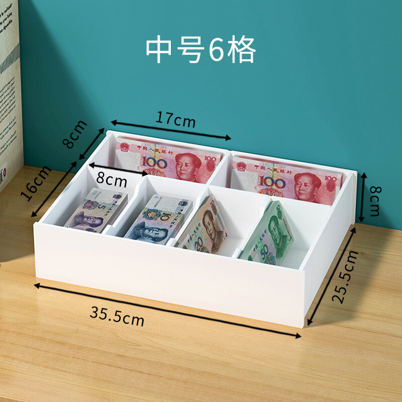Change Storage Box Desktop Drawer Divider Classification Coin Banknotes Coin Collection Money